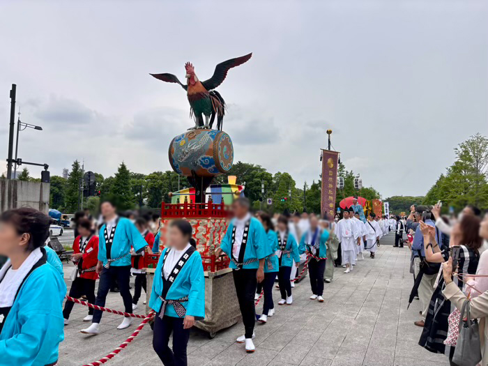 日枝神社　山王祭　神幸祭（神幸行列）　東京駅前