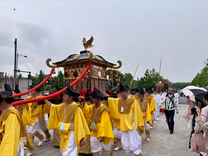 日枝神社　山王祭　神幸祭（神幸行列）　東京駅前
