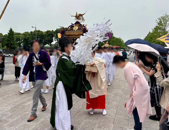 日枝神社　山王祭　神幸祭（神幸行列）　お賽銭の仕方