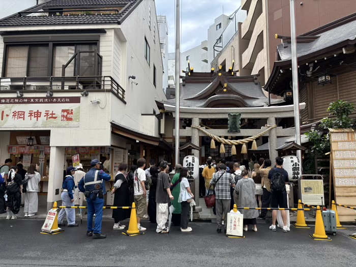 日本橋 小網神社 混雑具合