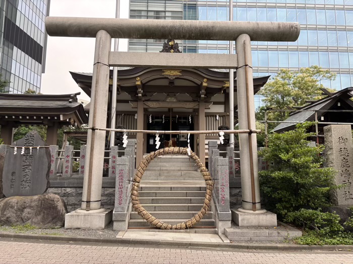 港区　御穂鹿嶋神社　夏越の大祓（茅の輪くぐり）