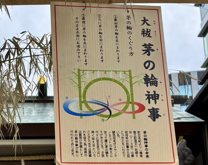 大門 芝大神宮 夏越の大祓 茅の輪くぐり