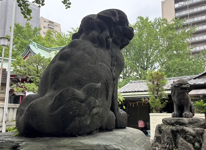 足立区 河原町稲荷神社 大狛犬