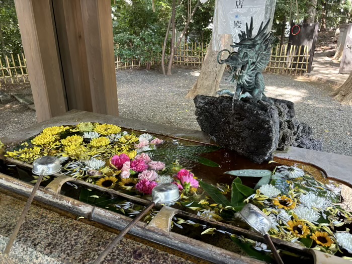 世田谷八幡宮 手水舎