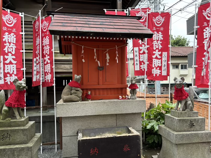 本郷　櫻木神社　見送稲荷神社