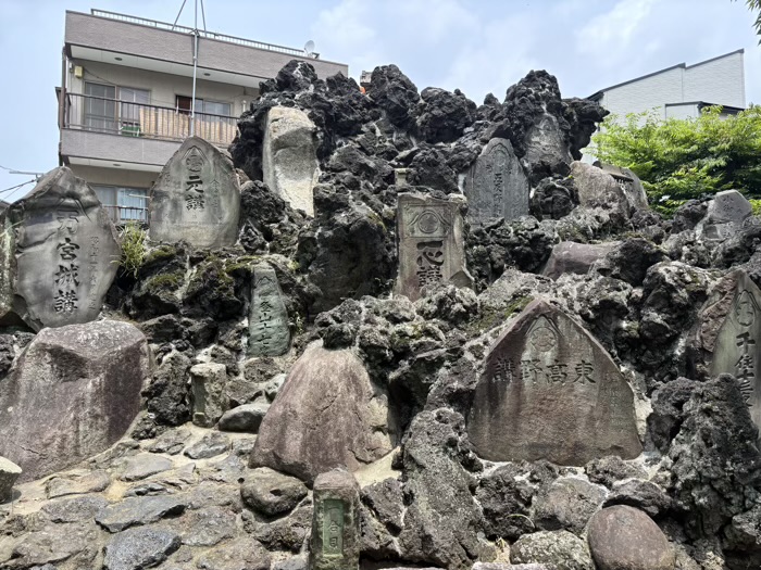 足立区　千住神社　富士塚お山開き