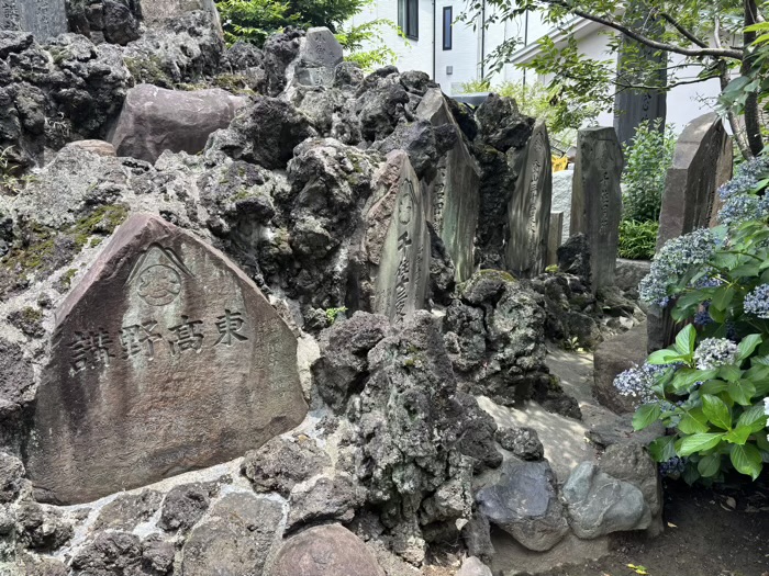 足立区　千住神社　富士塚お山開き