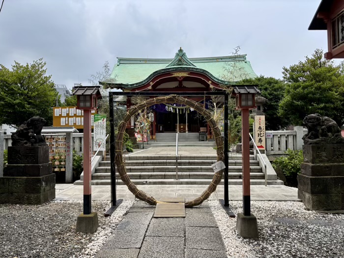 足立区　千住神社　茅の輪くぐり