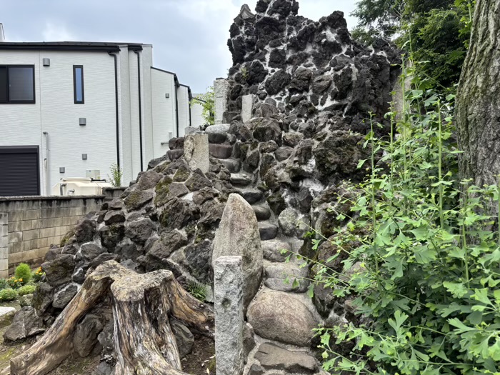 足立区　千住神社　富士塚お山開き