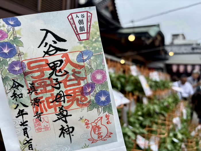 入谷　真源寺　朝顔まつり（朝顔市）