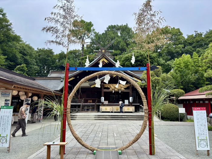 秦野 出雲大社相模分祠 ほおずき市(夏詣) 茅の輪くぐり