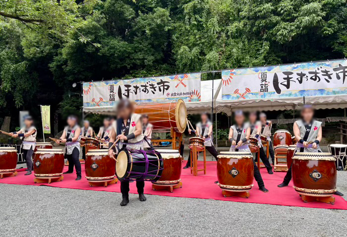 秦野 出雲大社相模分祠 ほおずき市(夏詣) 秦野観光和太鼓奉納