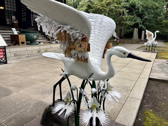 世田谷　九品仏浄真寺　白鷺の像