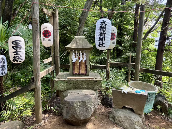 早稲田　水稲荷神社　富士祭り（富士塚）　山頂