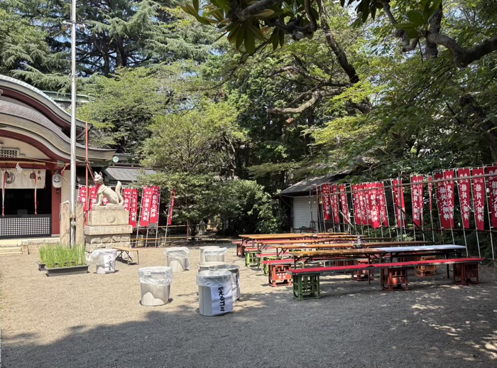 早稲田　水稲荷神社　富士祭り（富士塚）