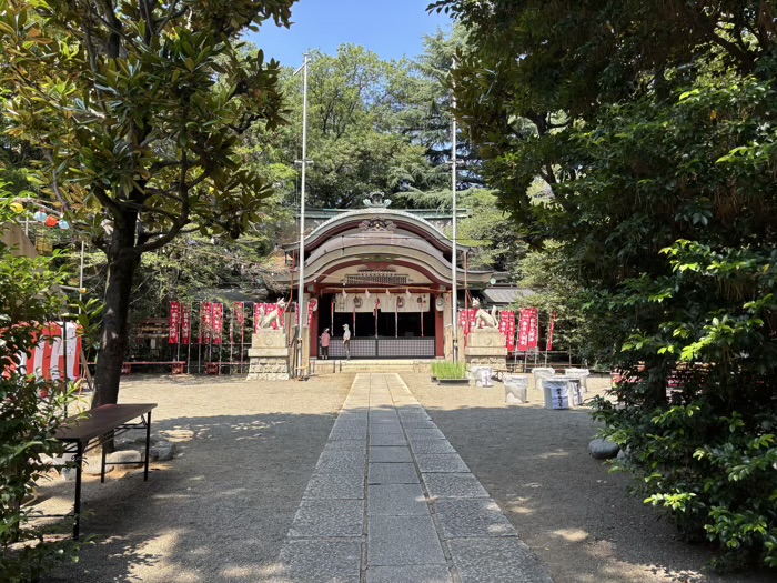 早稲田　水稲荷神社　富士祭り（富士塚）