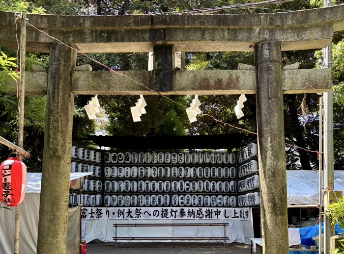 早稲田　水稲荷神社　富士祭り（富士塚）