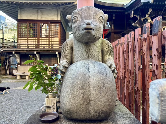 千代田区 柳森神社 たぬき像