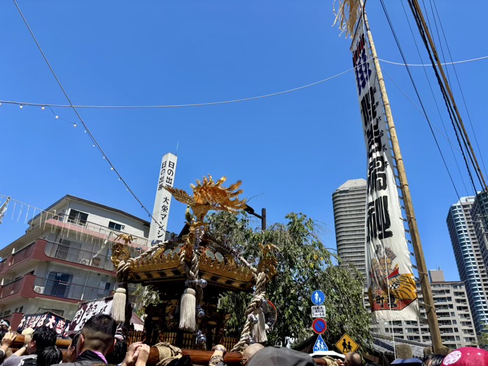 佃　住吉神社　例大祭　大幟