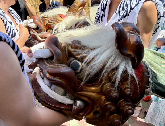 佃　住吉神社　例大祭　獅子頭