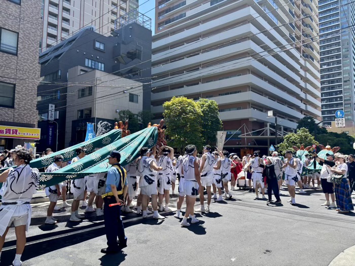 佃　住吉神社　例大祭　獅子頭巡幸