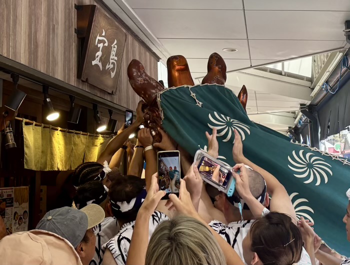 佃　住吉神社　例大祭　獅子頭巡幸