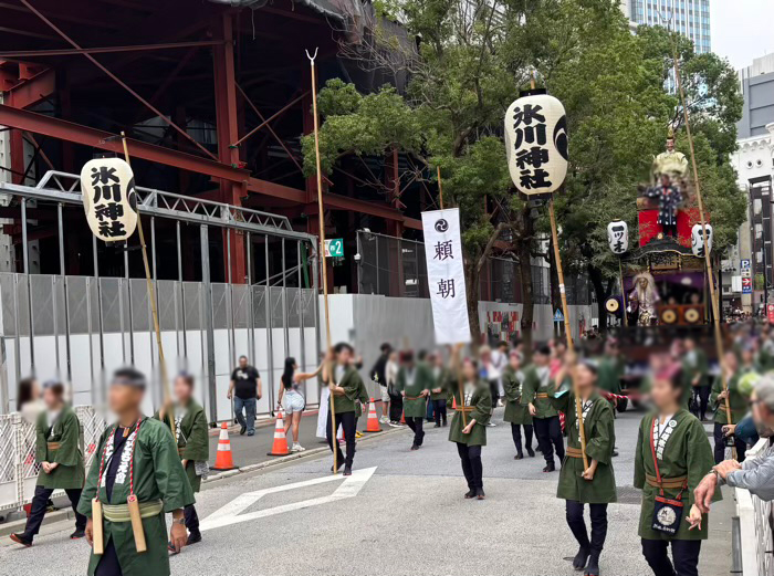 赤坂氷川神社 例大祭「赤坂氷川祭」 神幸祭 氷川山車「源頼朝」