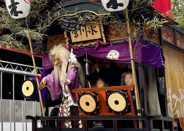 赤坂氷川神社 例大祭「赤坂氷川祭」 神幸祭 氷川山車 天狐(白狐)
