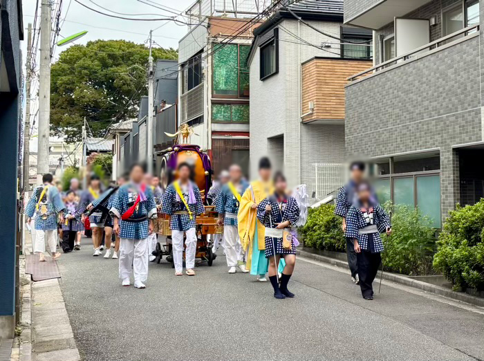 世田谷区 久富稲荷神社 例大祭 神輿渡御