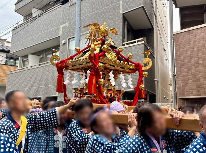 世田谷区 久富稲荷神社 例大祭 神輿渡御