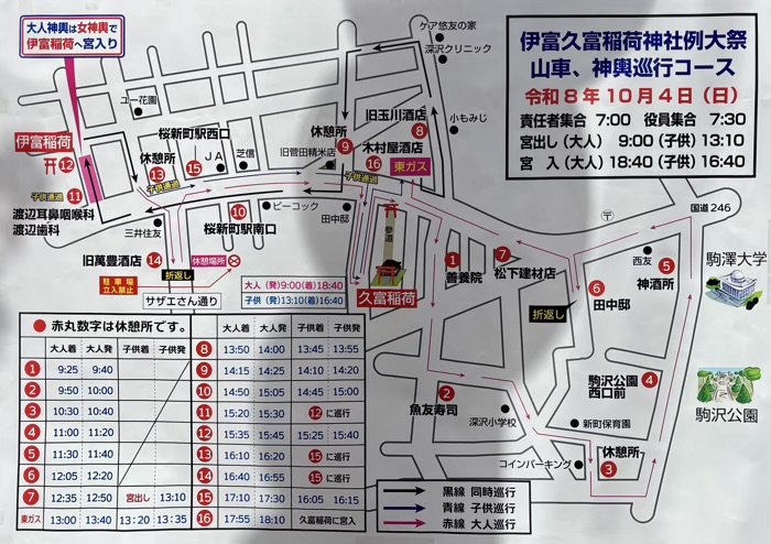 世田谷区 久富稲荷神社 例大祭 神輿渡御